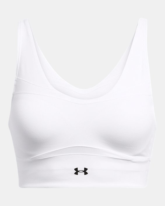 Brassière de sport longue à maintien modéré UA SmartForm Evolution pour femme, White, pdpMainDesktop image number 4